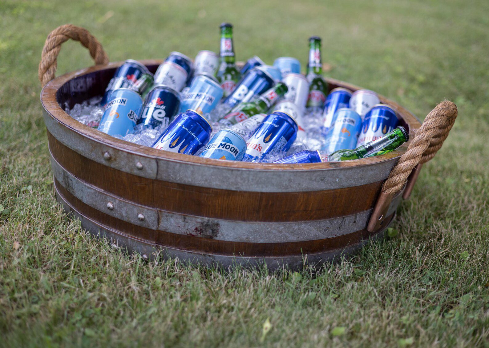 Wooden Beverage Tub, Upcycled and Reclaimed - Image 4