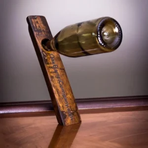 Wooden Stave Balancing Wine Bottle Holder