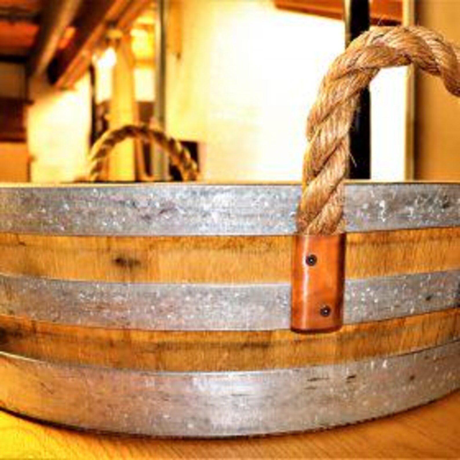Wooden Beverage Tub, Upcycled and Reclaimed - Image 3