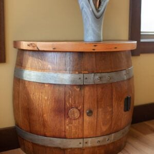 Wooden Genuine Wine Barrel Side Table