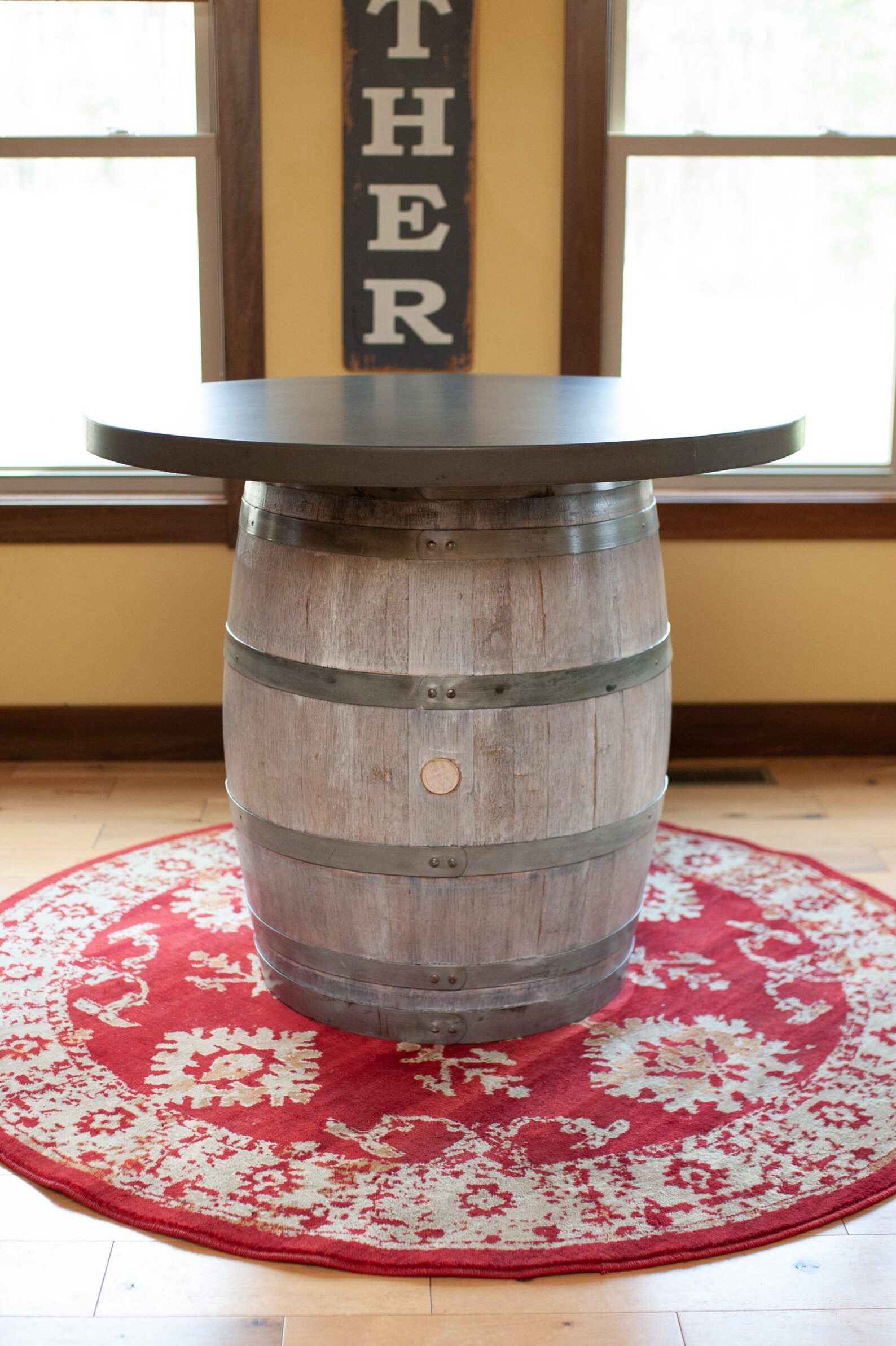 Concrete Top Barrel Table - Image 4