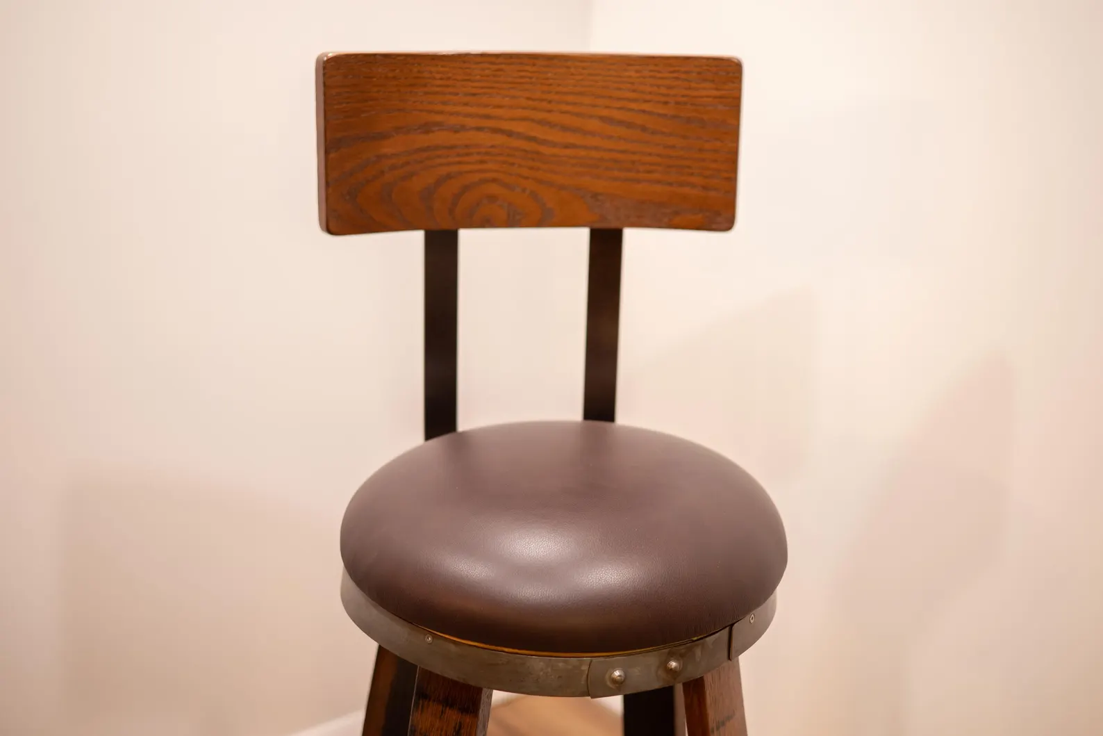 Handmade Wooden Pub Chair - Image 5
