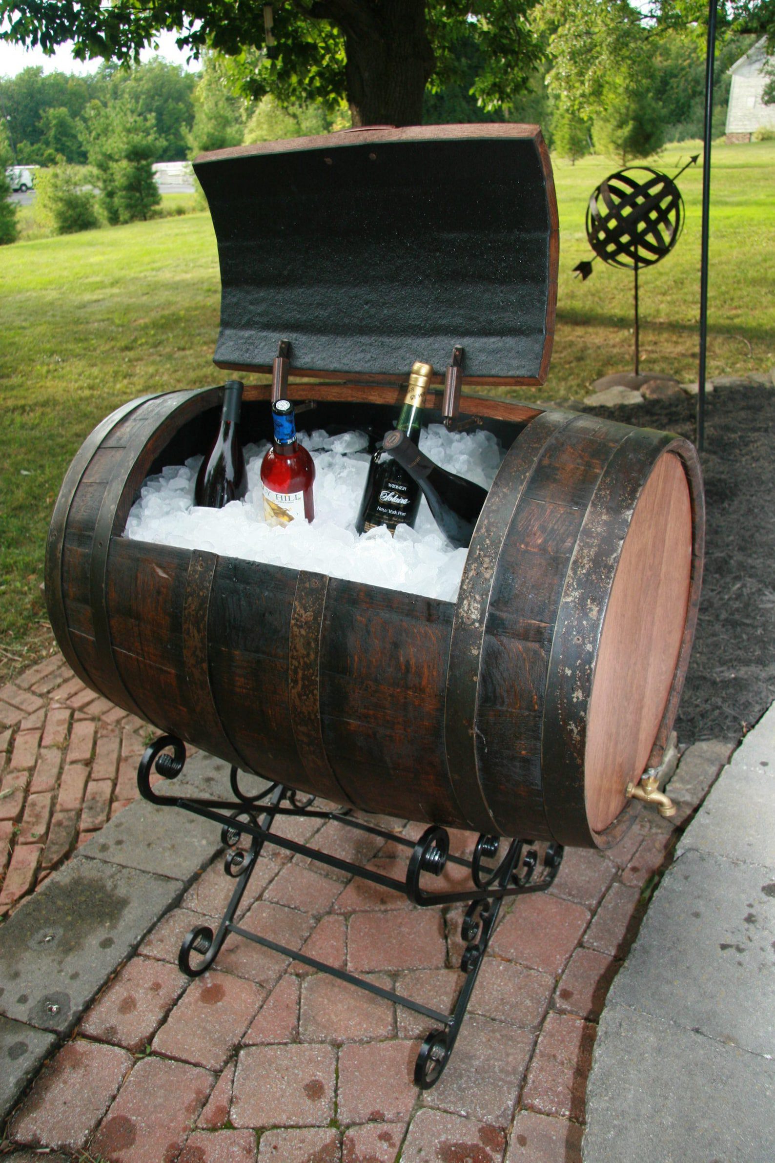 Oak Barrel Ice Box - Image 7