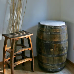 Whiskey Barrel Stave Bar Stools