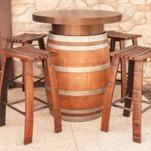 Whiskey Barrel Stave Pub/Bar Stools