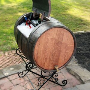 Oak Barrel Ice Box