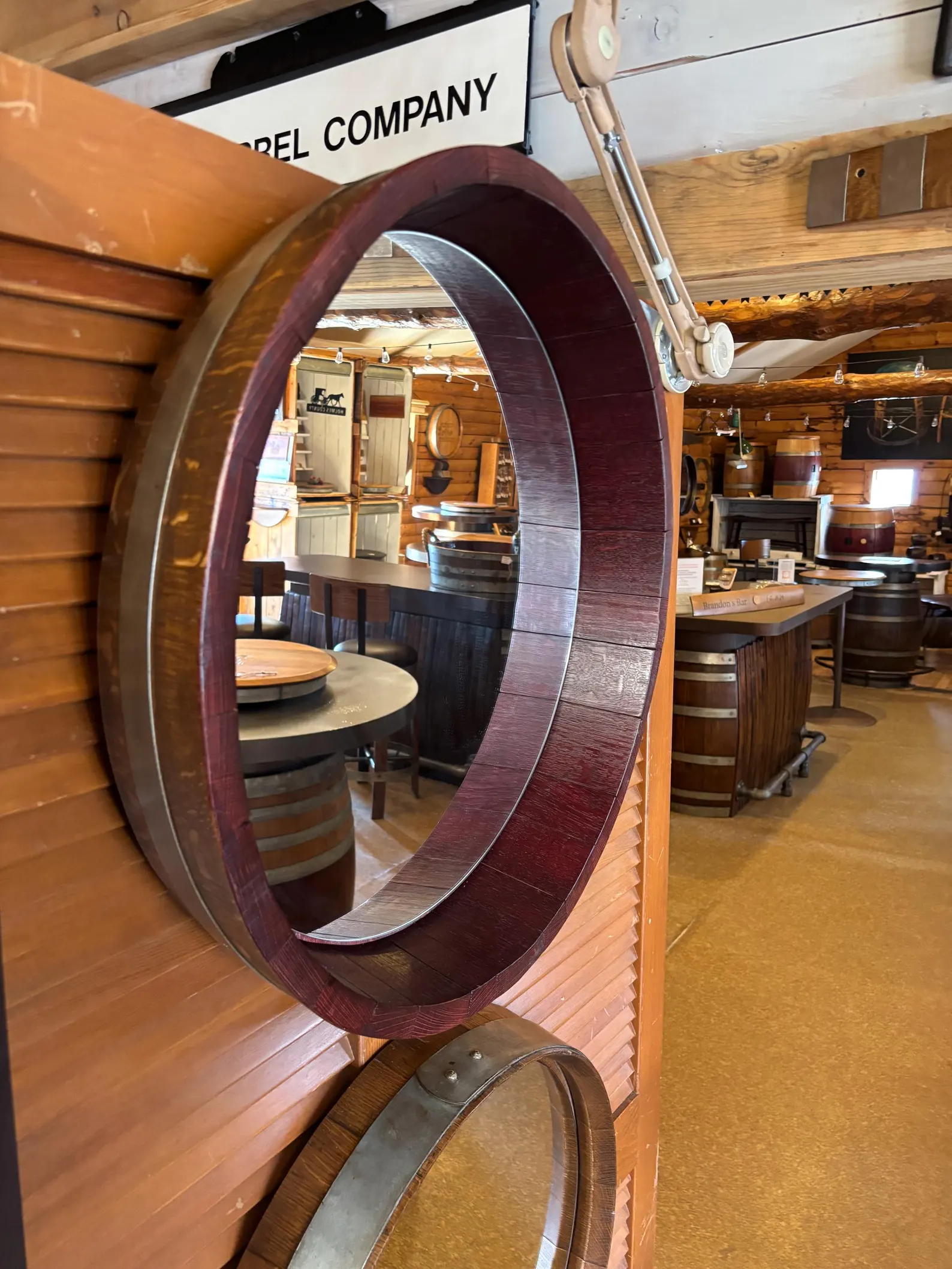 Vineyard Barrel Mirror - Image 2